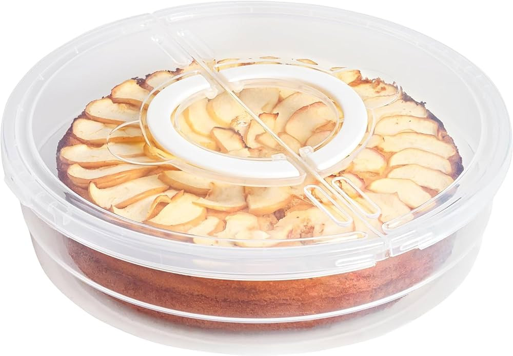 Plastic Pie Carrier with Lid and Handles - Airtight Cover, BPA Free Container for Pies and Pastry... | Amazon (US)