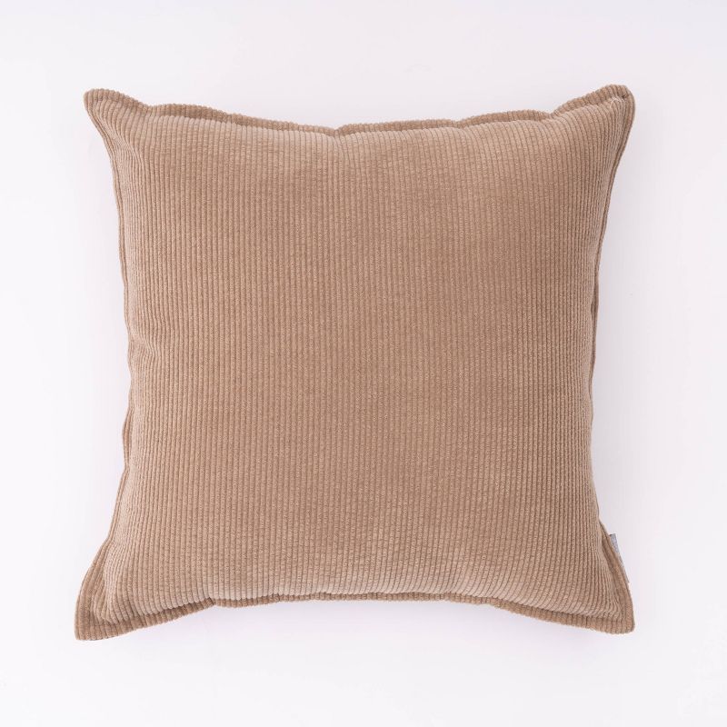 18"x18" Corduroy Ribbed Square Throw Pillow - freshmint | Target