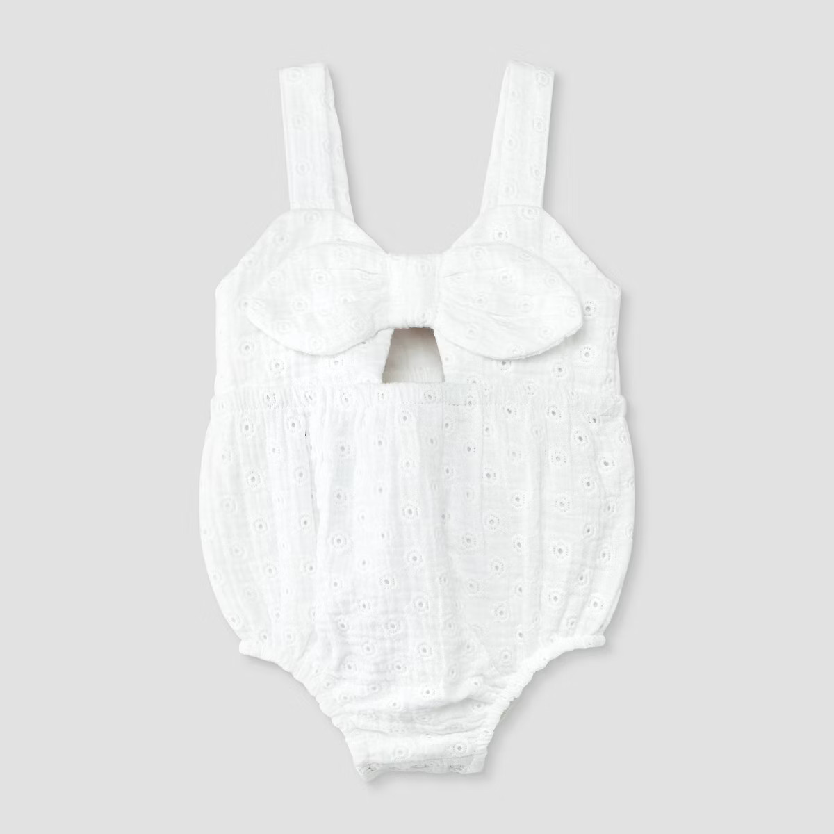 Baby Girls' Eyelet Cutout Romper - Cat & Jack™ | Target