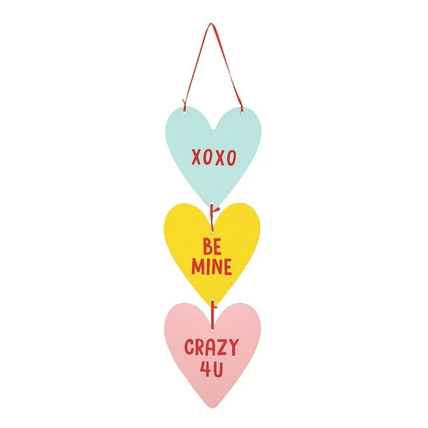 Conversation Heart Door Hanger - Home Decor - 1 Piece - Walmart.com | Walmart (US)