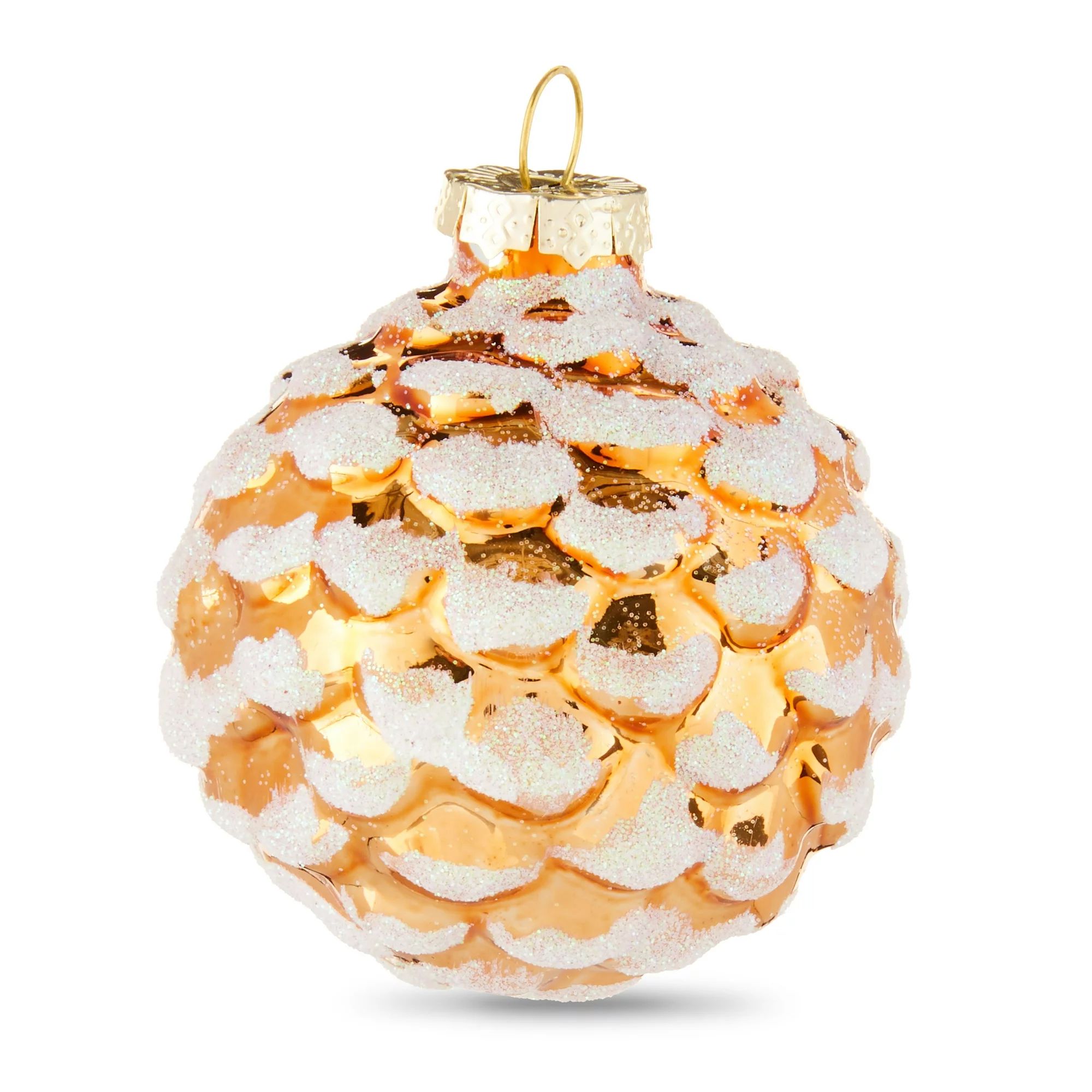 Glass Pinecone Christmas Ornaments, Set of 4, by Holiday Time | Walmart (US)