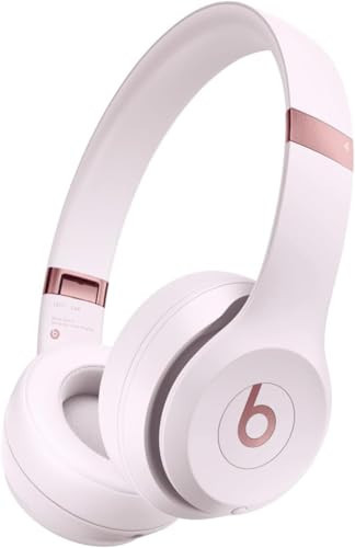 Beats Solo 4 - Wireless Bluetooth On-Ear Headphones, Cloud Pink (Renewed Premium) | Amazon (US)
