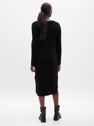 Maternity CashSoft Rib Midi Sweater Dress | Gap (US)