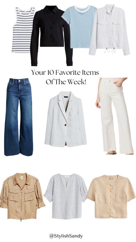 Your 10 favorite items of the week! 

Jeans
Blazer
Jackets
Tops

#LTKSeasonal #LTKFindsUnder100 #LTKOver40