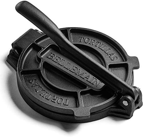 Bellemain Corn Tortilla Press 8-Inch - Pre-Seasoned Cast Iron Press for Flour Tortillas - Quesadilla | Amazon (US)