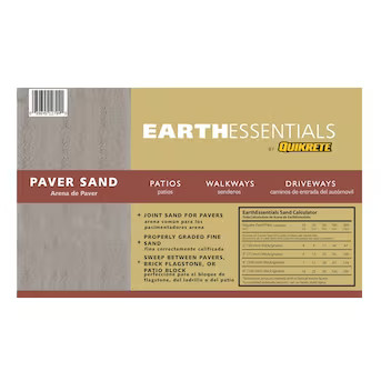 EARTHESSENTIALS BY QUIKRETE 0.5 Cubic feet Brown/Tan Paver base sand | Lowe's