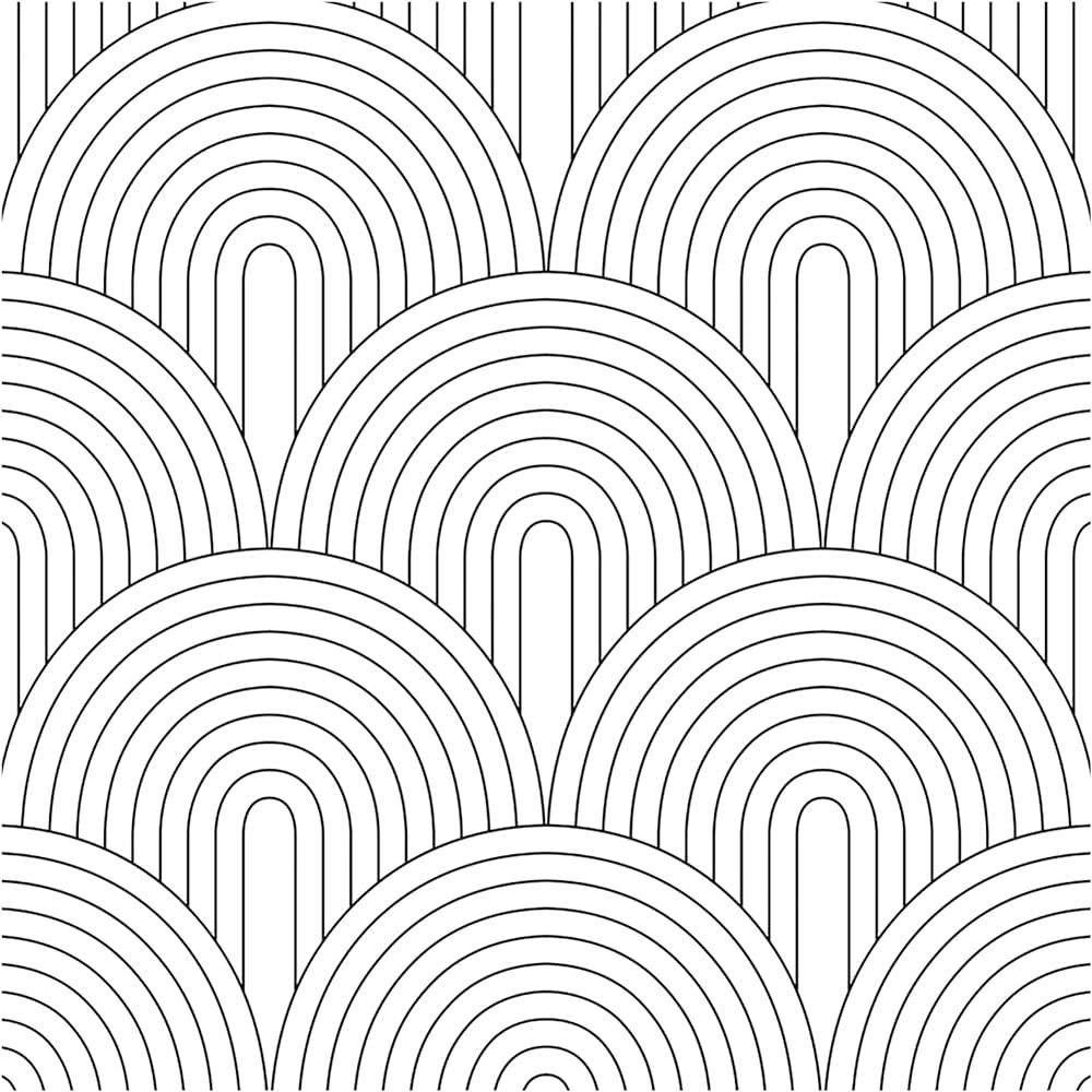 HAOKHOME 96033 Peel and Stick Wallpaper Abstract Rainbow Black/White Removable contactpaper for H... | Amazon (US)