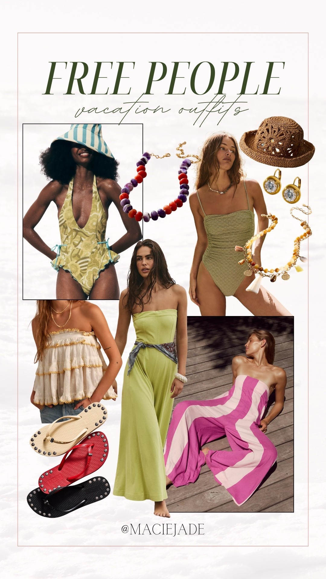 Loving these vacation outfit pieces from Free People 😍☀️

Fp finds, fp finds, fp new arrivals, free people new arrivals, free peopl vacation outfits, free people swimwear, resortwear outfits

#LTKSeasonal #LTKSwim #LTKTravel
