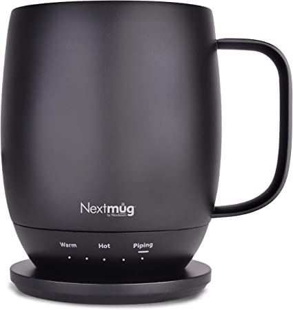 Nextmug - Temperature-Controlled, Self-Heating Coffee Mug (Black - 14 oz.) | Amazon (US)