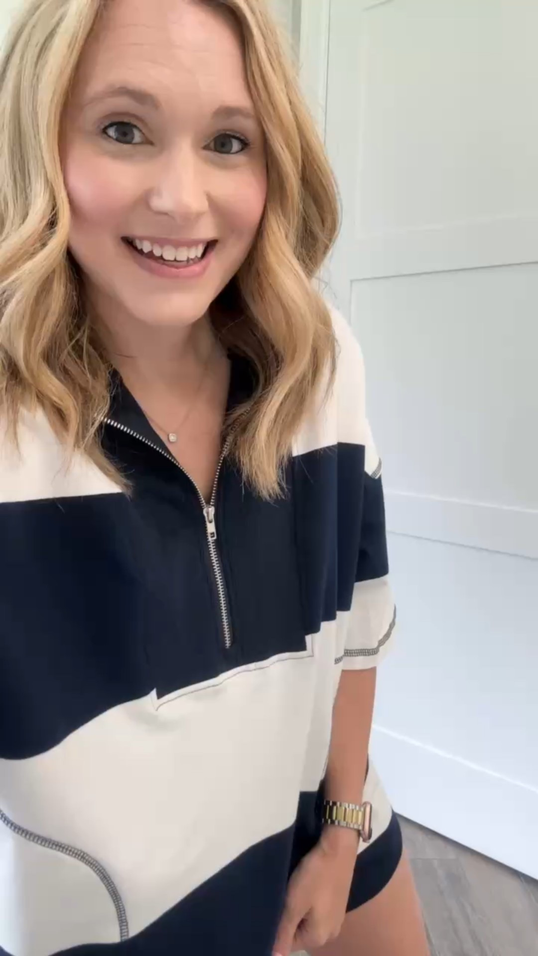 Cozy outfit going viral. 
I already have this in a sea green color, but love it so much - I had to get it in this Navy color too! Definitely gives you the Free People vibes. Top & shorts both have pockets too.

//
Short outfit 
Large stripe short outfit 

#LTKActive #LTKSummerEdit #LTKStyleTip