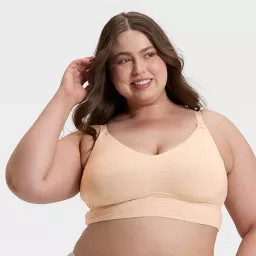 Women's Modal Blend Nursing Unlined Bralette - Auden™ Oatmeal XS | Target