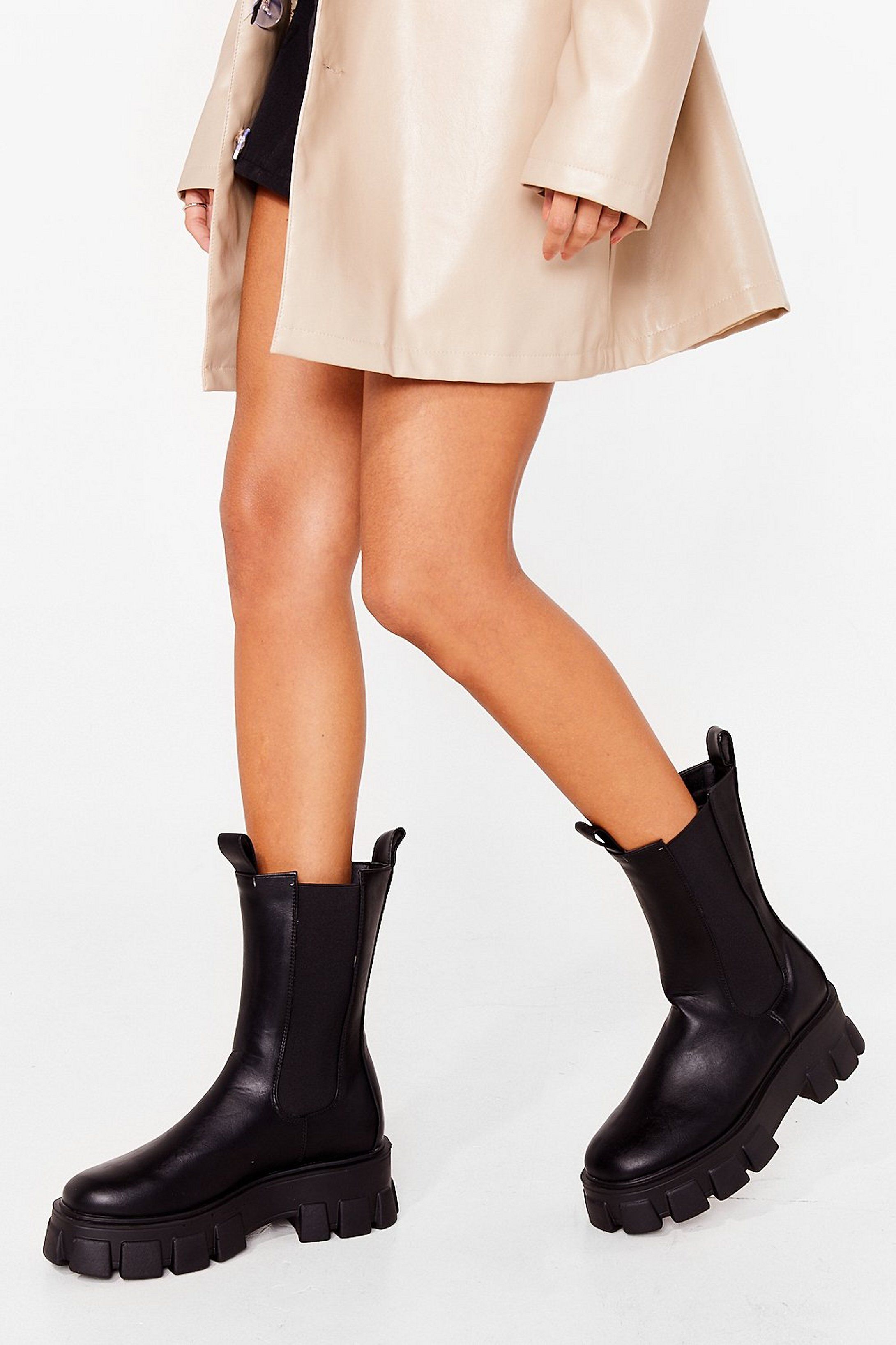 Chelsea It Our Way Cleated Calf High Boots | NastyGal (US & CA)