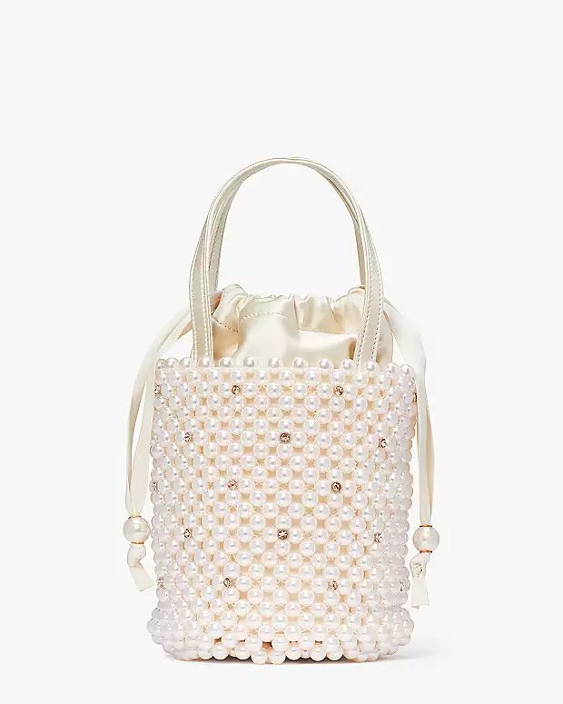 Purl Pearl Embellished Small Bucket Bag | Kate Spade (US)