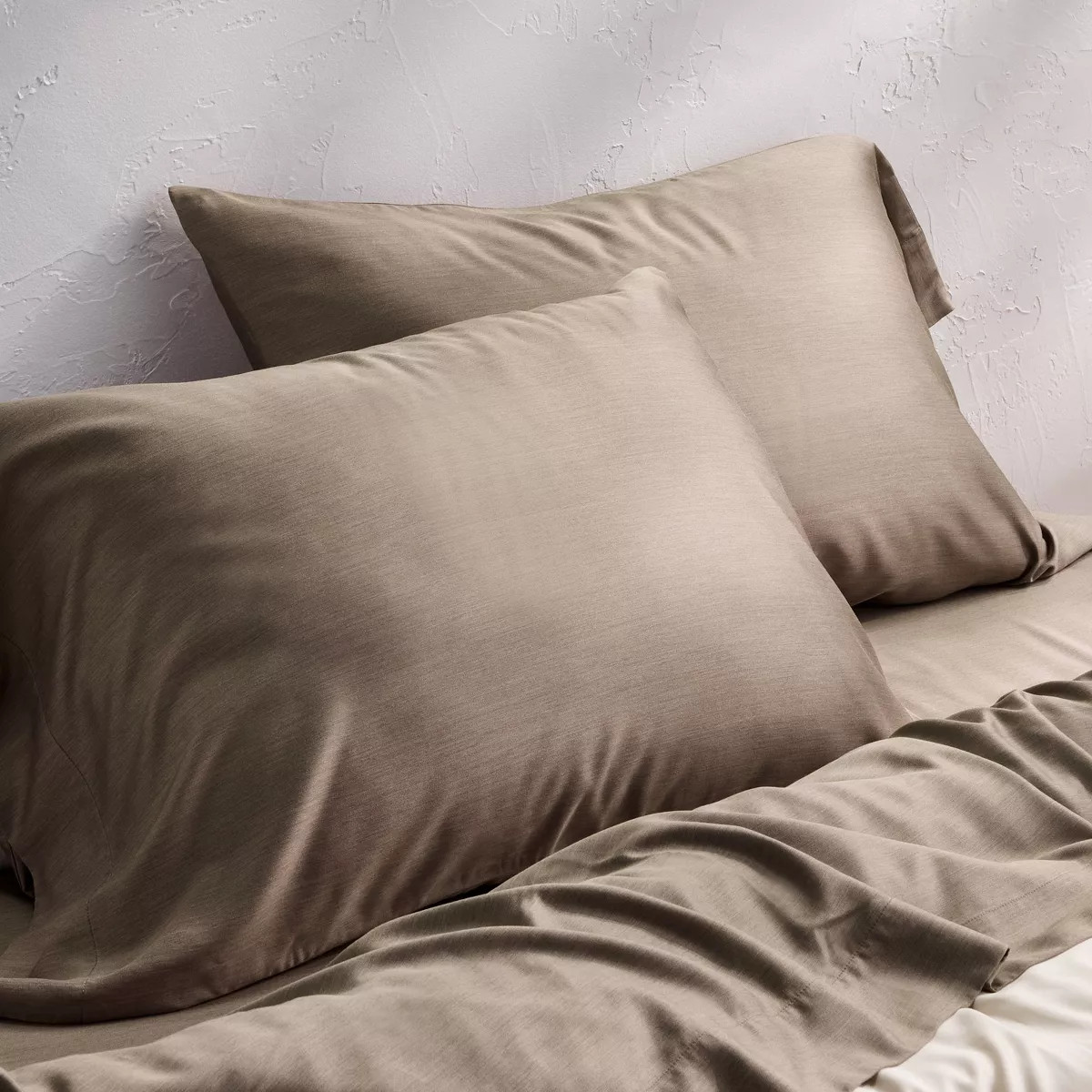 King 400 Thread Count Rayon from Bamboo Pillowcases Fig Brown - Casaluna™ | Target