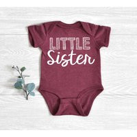 Little Sister Shirt, Baby Announcement Toddler Shirt For Sister, New Soft Cotton | Etsy (US)