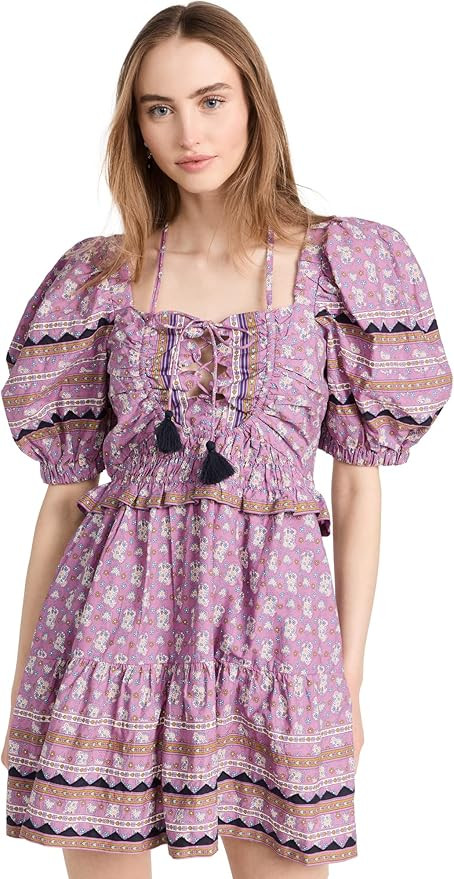 SEA Women's Perry Border Puff Sleeve Dress | Amazon (US)