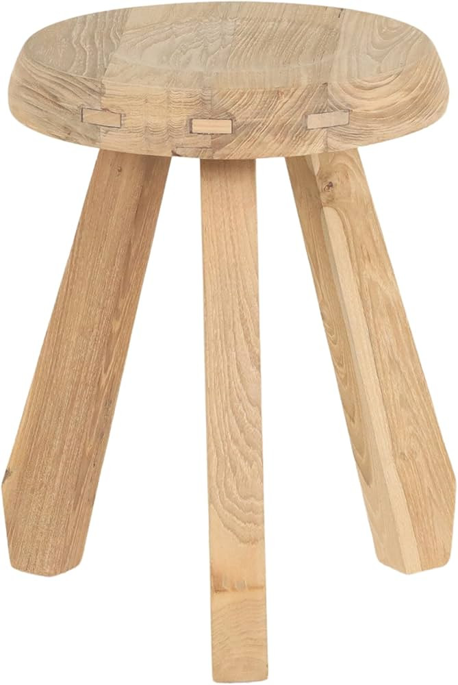 Meribel Milking Stool, Reclaimed Teak Wooden Stool. Versatile as Sitting Stool, Small Side Table,... | Amazon (US)