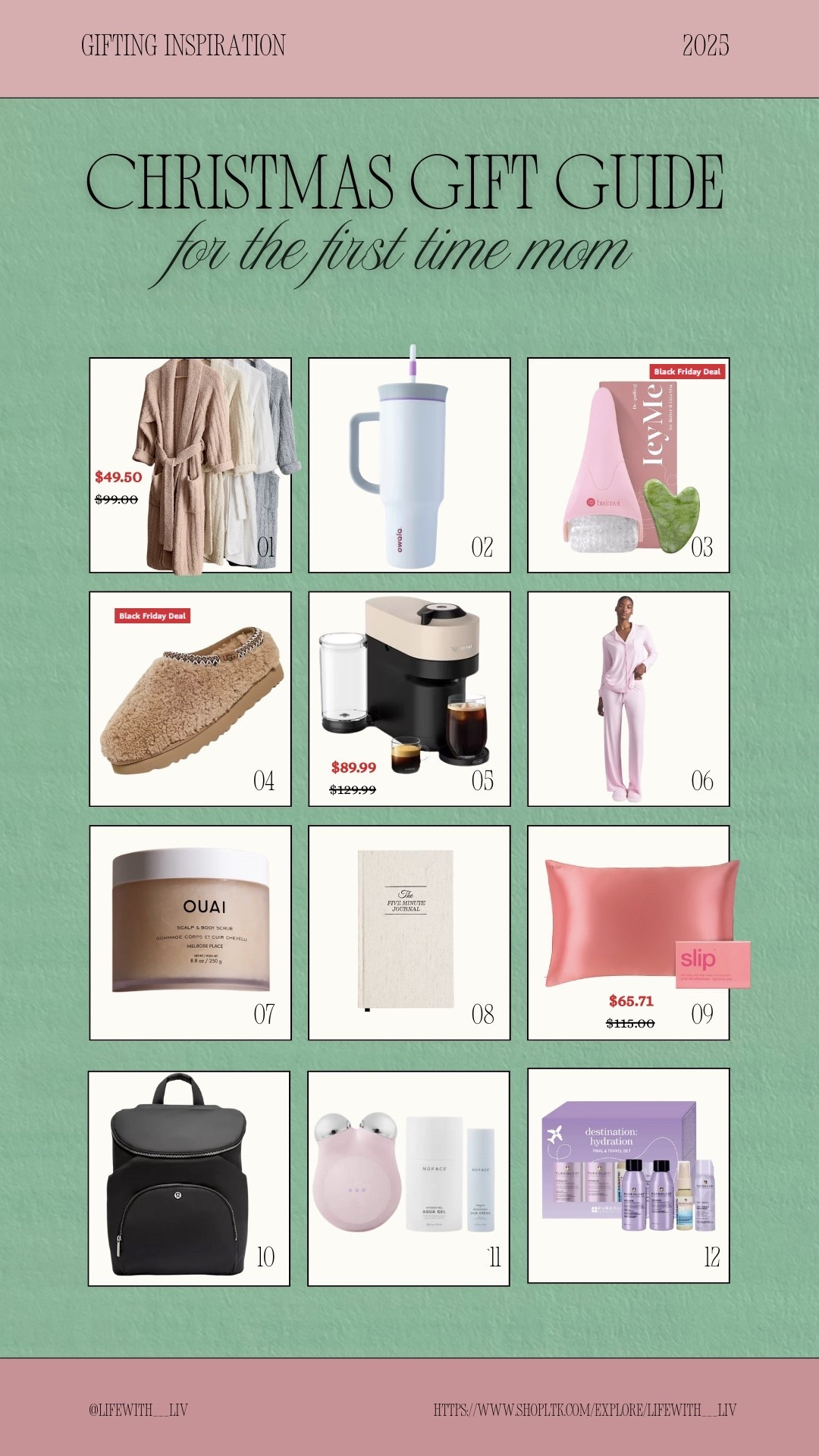 If you’re shopping for a new mom or are one yourself, these are some of the most thoughtful and practical gift ideas that actually support her during this season of life. From cozy comfort essentials to self care favorites and everyday mom must haves, this guide is all about helping her feel cared for, seen, and just a little more like herself again.

These are perfect for postpartum gifts, new mom Christmas gifts, baby shower alternatives, and first year motherhood gifts.

Tap through to shop all 12 gift ideas and save this for later if you need gift ideas for new moms throughout the year. Everything is linked and easy to shop through LTK.

#LTKCyberWeek #LTKGiftGuide #LTKHoliday