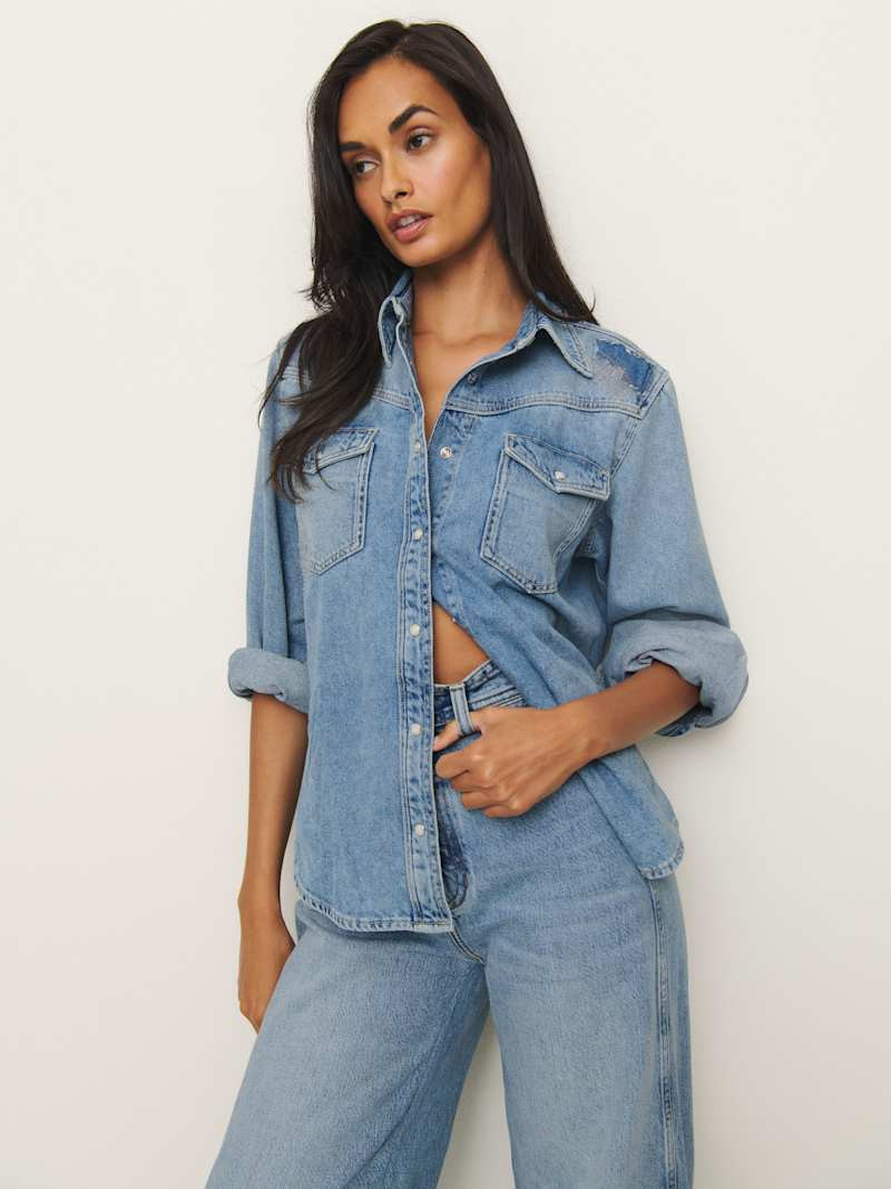 Deeper Well Denim Shirt | Reformation (Global)