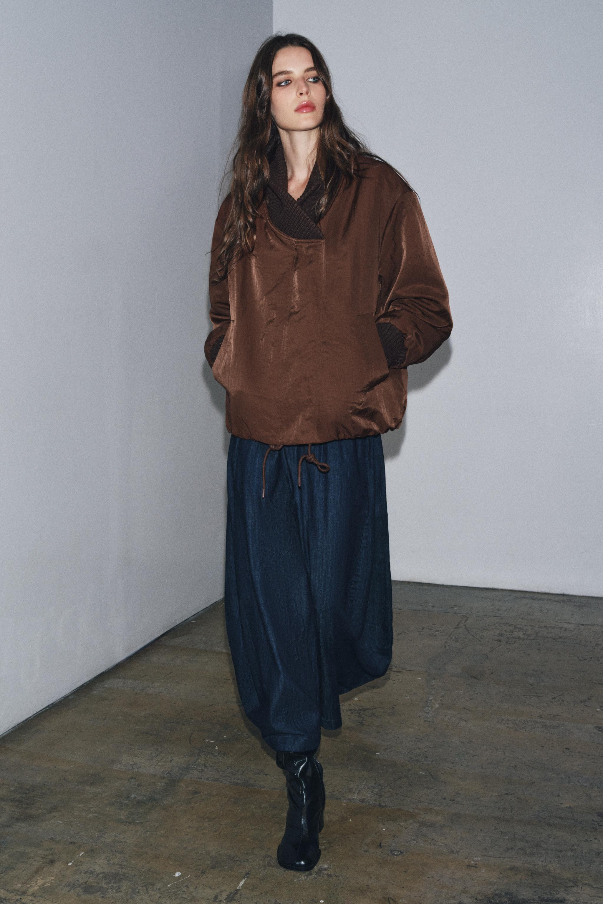 ZW COLLECTION RIBBED JACKET | Zara US