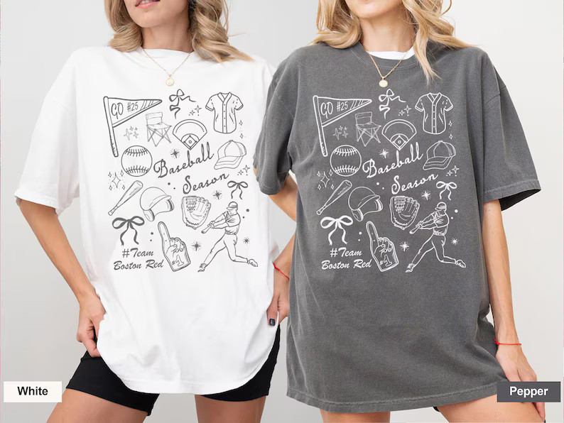 Custom Baseball Shirt, Baseball Mom Shirt, Baseball Season, Coquette Bow Baseball Tee, Name Team ... | Etsy (US)