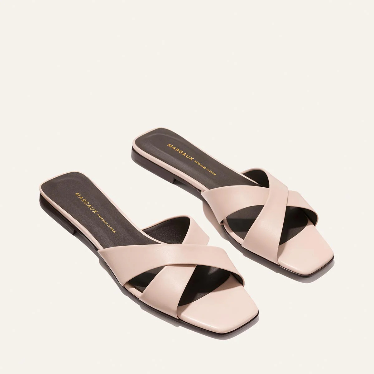The Selene Flat Sandal - Petal Nappa | Margaux