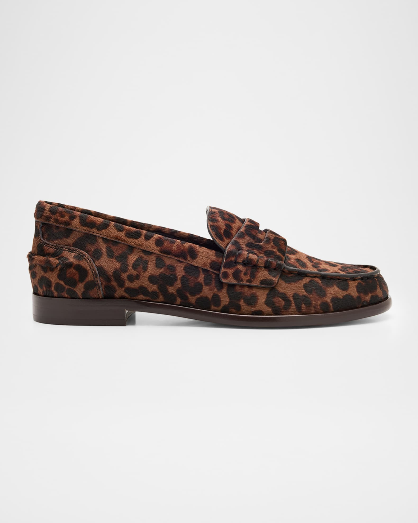 Rag & Bone Carter Leopard Calf Hair Loafers | Neiman Marcus