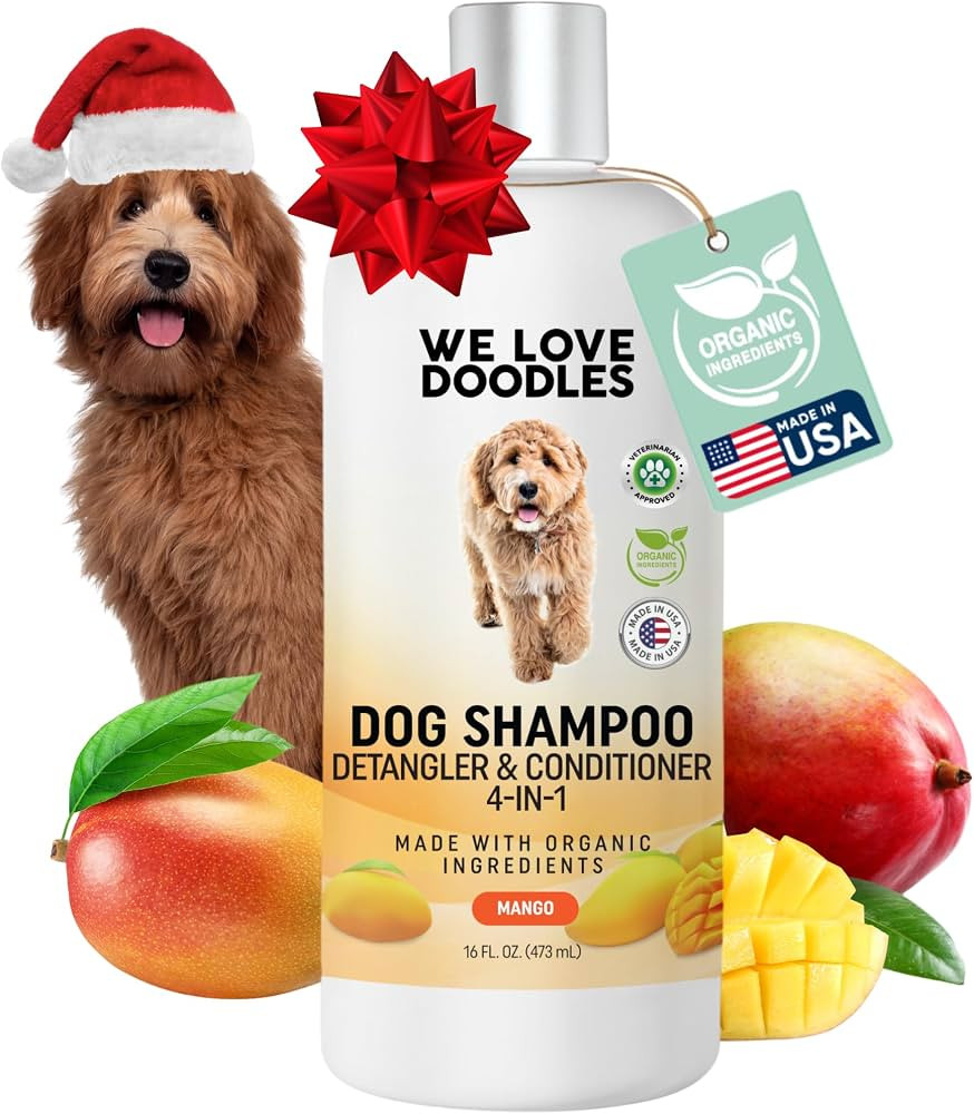 USDA Organic Dog Shampoo, Conditioner & Detangler - Best Shampoo for Goldendoodles, Poodles & Doo... | Amazon (US)