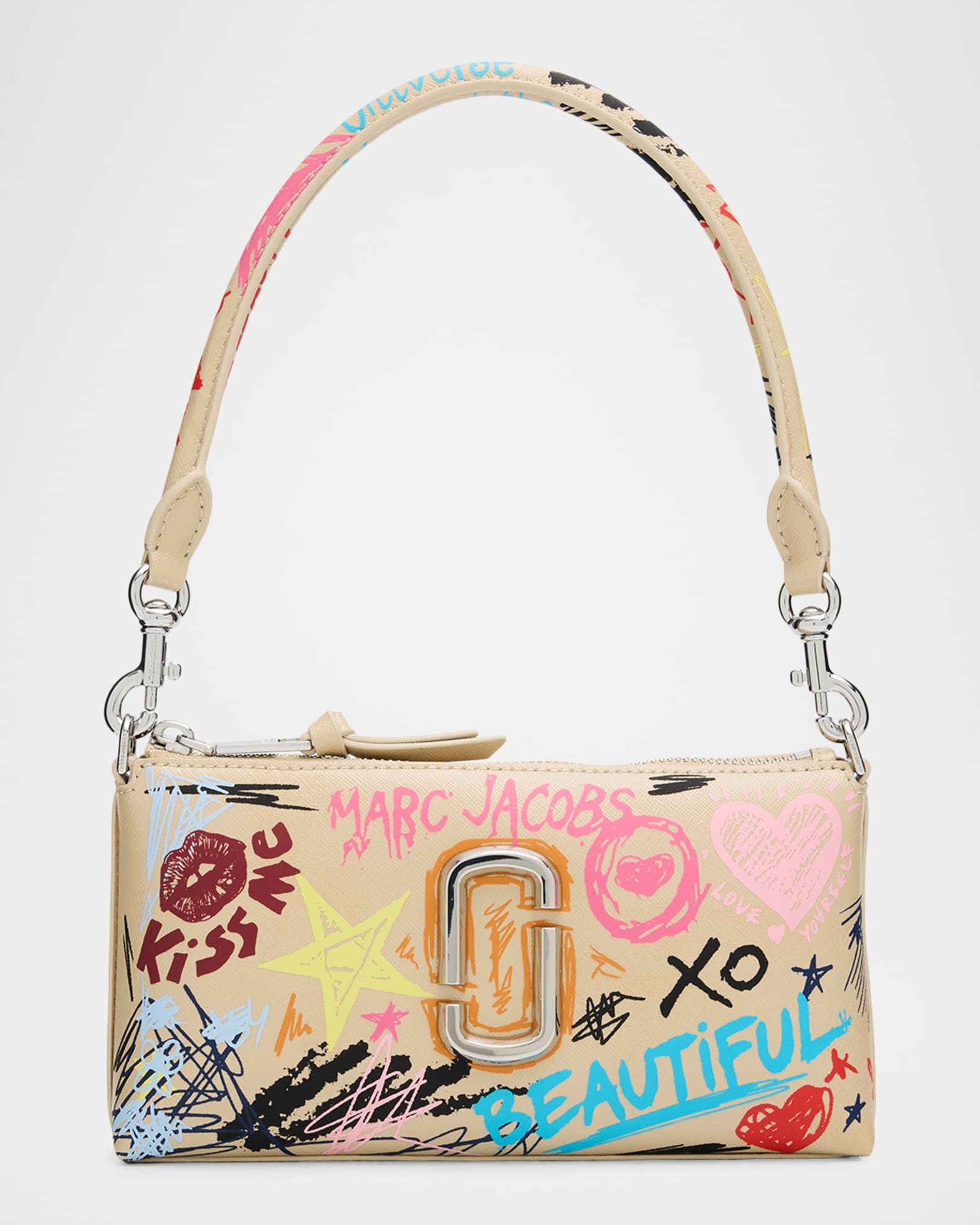 The Punk Scribble Snapshot Pochette Shoulder Bag | Neiman Marcus