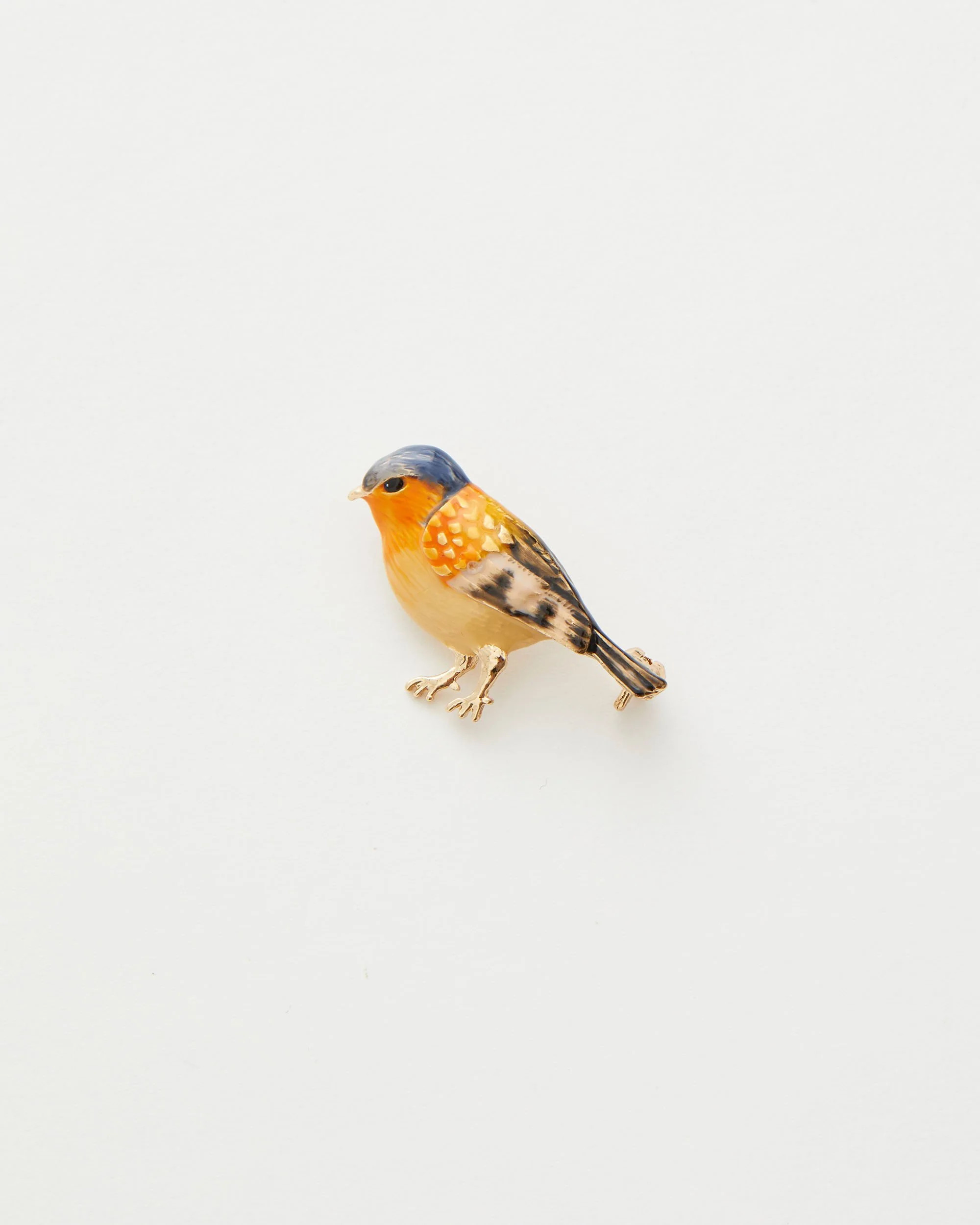 Enamel Chaffinch Brooch | Fable England