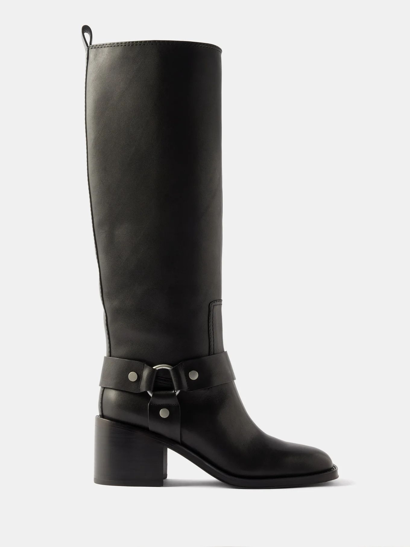 Audrey 75 leather knee-high boots | Matches (US)