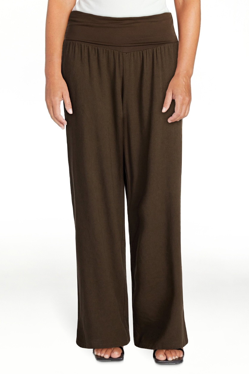 No Boundaries Foldover Beach Pants, 29.5'' inseam, Women's XXS-XXL | Walmart (US)