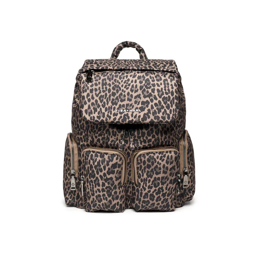 TIBA + MARL Alto Changing Backpack - Tonal Brown Leopard | Natural Baby Shower | Natural Baby Shower UK
