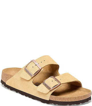 Women's Arizona Suede Dual Buckle Sandals | Dillard's