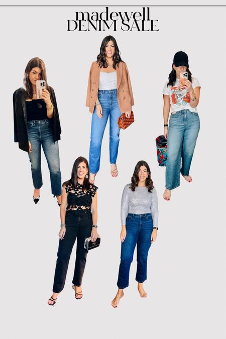 My favorite madewell denim is on MAJOR SALE 
I do a 29 regular in the 90s
29 curvy in the kick out crop
29 curvy in the wide leg 

#LTKHoliday #LTKCyberWeek #LTKmidsize