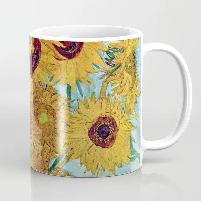 Vincent Van Gogh," Vase With Twelve Sunflowers " Coffee Mug by Dohshin - 11 oz | Society6