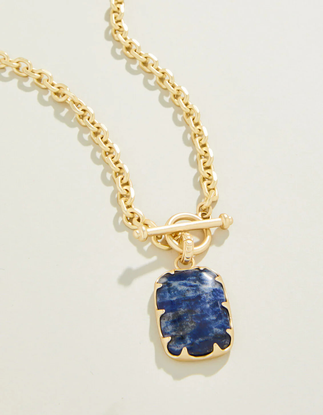 Coralie Toggle Necklace 18" Blue | Spartina 449