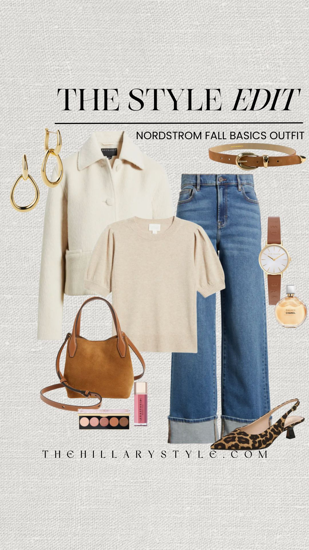 The Style Edit: Nordstrom Fall Basics Outfit

Your perfect fall uniform is here! This timeless and elevated outfit from Nordstrom features all the essential pieces for a chic season. The classic trench coat pairs effortlessly with trending wide-leg jeans, a cozy cream cashmere sweater, and stylish kitten heels. Add a sleek handbag from Madewell and some gold accessories for that polished, quiet luxury look. These versatile pieces are the foundation of a perfect capsule wardrobe. Shop Nordstrom and get ready to live in this look all autumn long!

#FallFashion #FallStyle #NordstromFinds #WideLegJeans #TrenchCoat #Loafers #OutfitInspo #ElevatedBasics #QuietLuxury #CapsuleWardrobe #FallOutfit #TheHillaryStyle 

 

#LTKSeasonal #LTKOver40 #LTKStyleTip