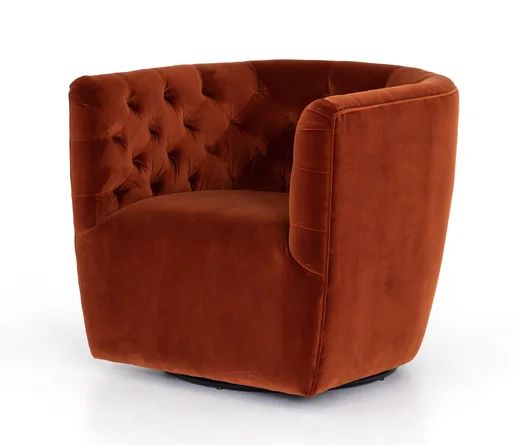 Bari 83.82Cm Wide Tufted Polyester Swivel Barrel Chair | Joss & Main | Wayfair North America