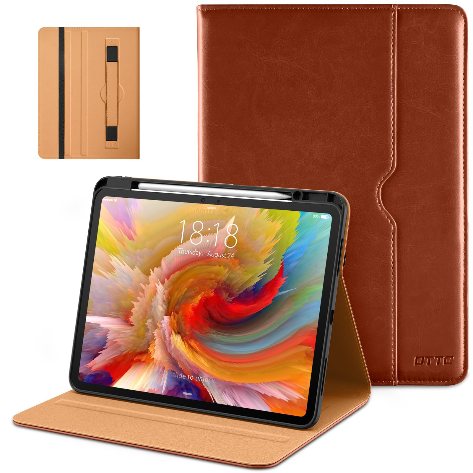 DTTO for iPad Pro 13 Inch Case (M5/M4) 2025/2024, Premium Leather Business Folio Stand Cover with... | Amazon (US)