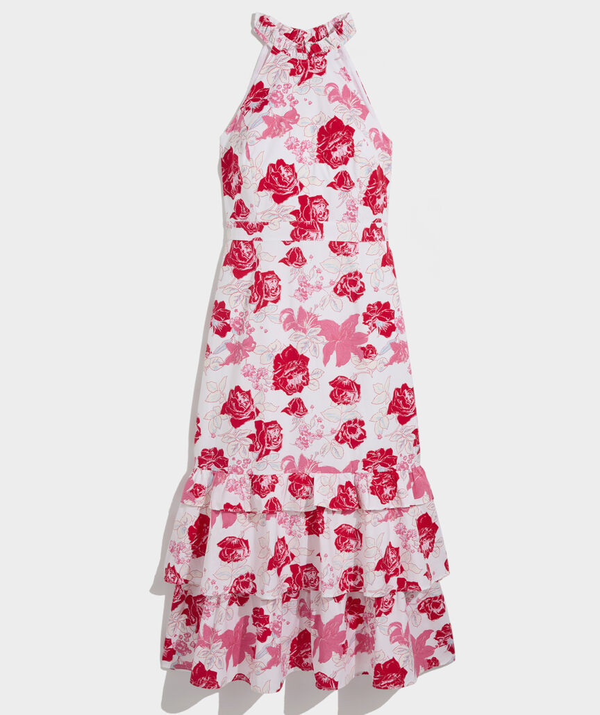 Kentucky Derby Women's Ruffle Tiered Dress | vineyard vines