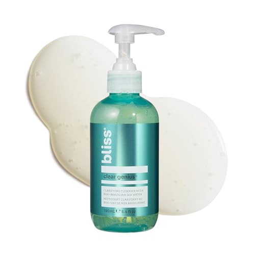 Bliss Clear Genius Clarifying Gel Cleanser – 6.4 Fl Oz – Salicylic Acid BHA to Purify Pores, Remove Excess Oil & Dirt – Non-Drying, Vegan & Cruelty-Free – Tea Tree Scent – Suitable For All Skin Types | Amazon (US)