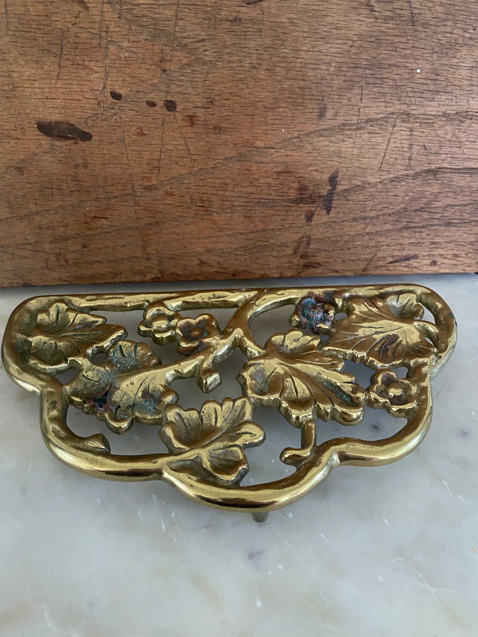 Solid Brass Trivet by Harvin Virgina Metalcrafters, solid brass trivet | Etsy (US)