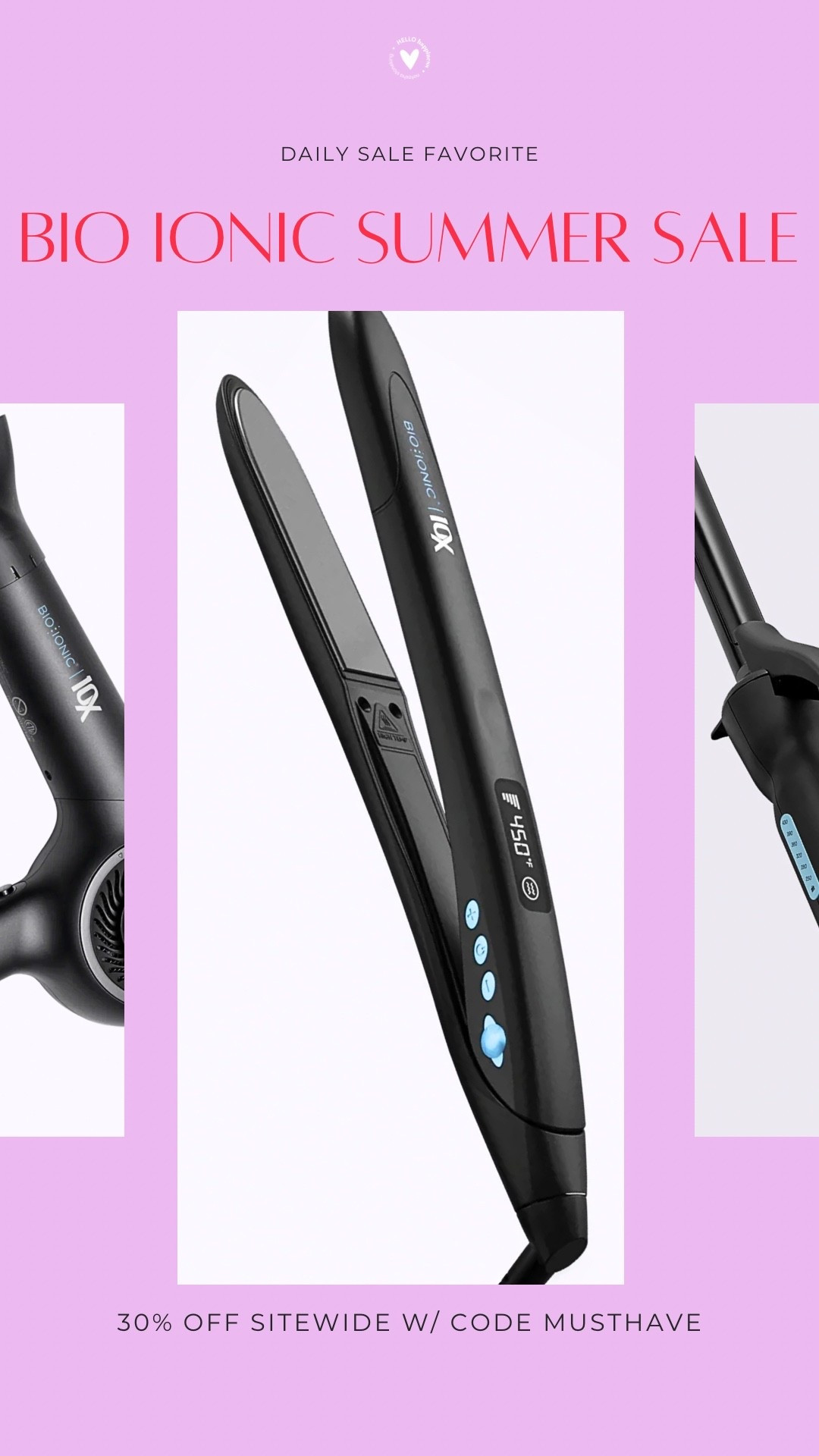 If you've been eyeing a new hair tool, this is your sign! ✨ Bio Ionic is 30% off sitewide with code MUSTHAVE. Their styling tools give the smoothest, healthiest-looking hair, and this is one of the best sales I've seen!

#LTKgrwm #LTKBeauty #LTKSaleAlert