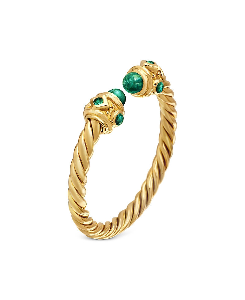 Renaissance Ring in 18K Yellow Gold with Emeralds, 2.3mm | Bloomingdale's (US)