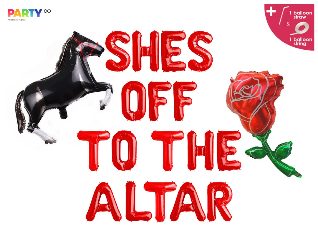 Kentucky Derby Party Decor | She's Off To The Altar Balloon Banner | Kentucky Derby Horse Race | ... | Etsy (US)