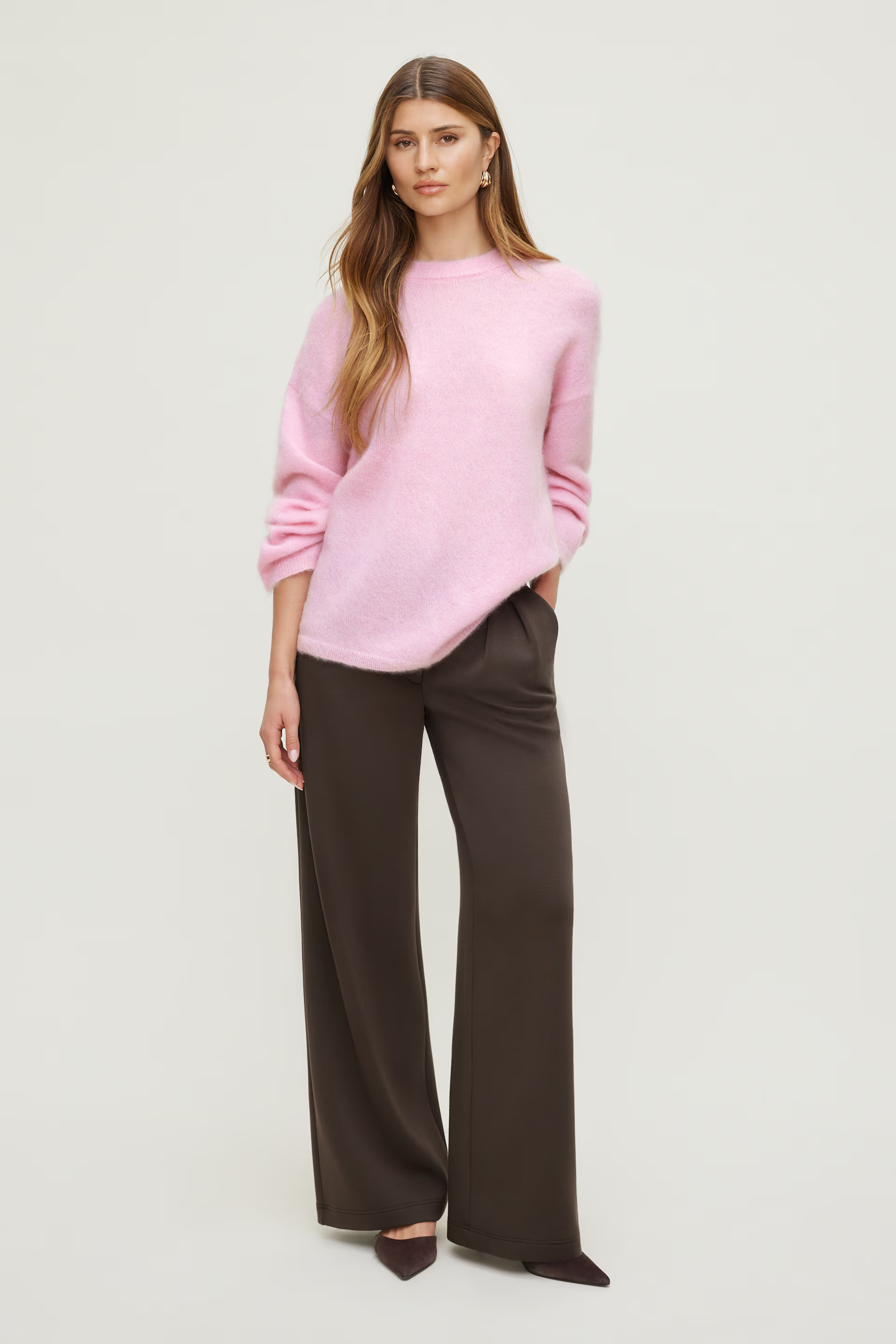 Premium Mohair Wide Sleeve Sweater | Dynamite Clothing