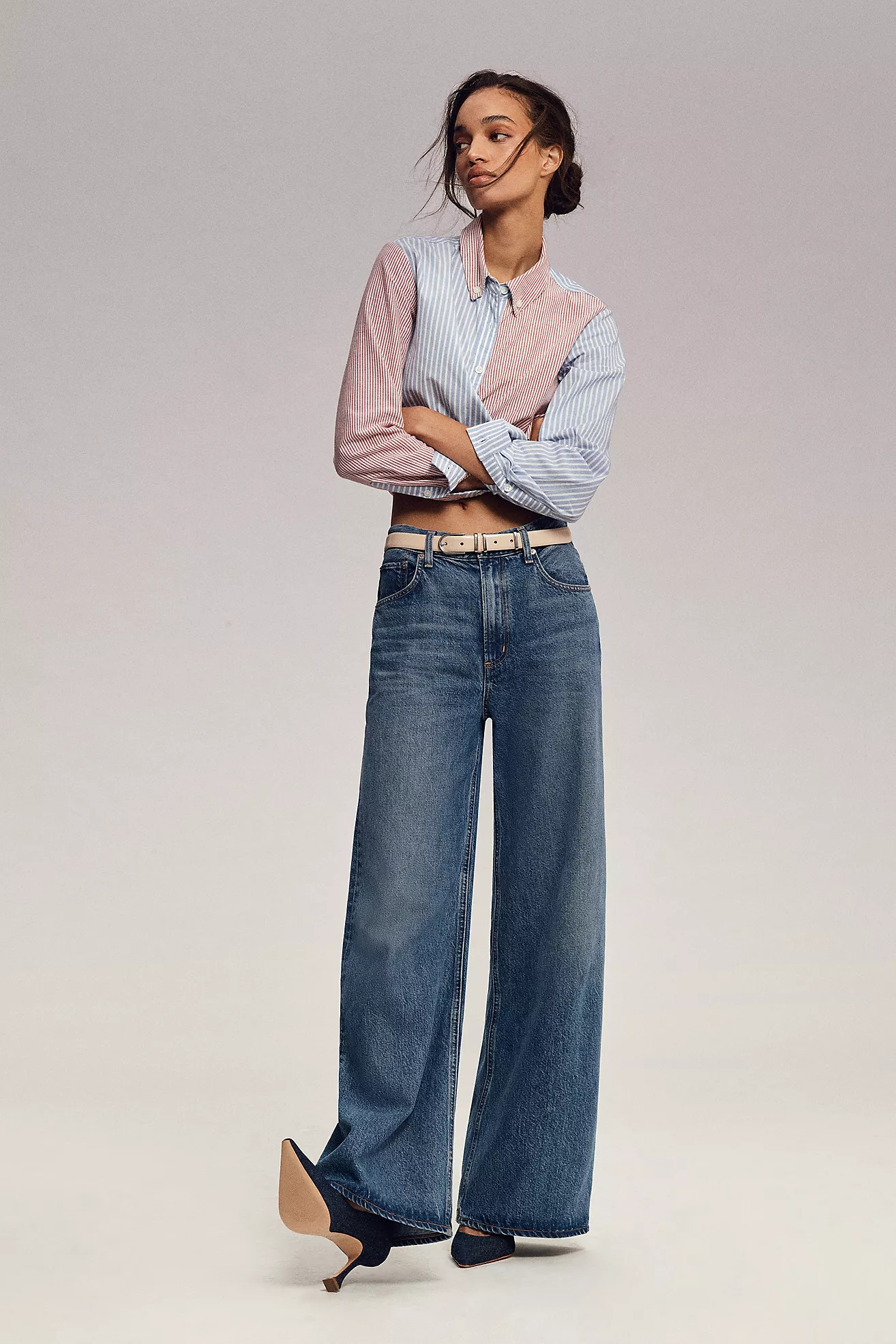 Levi's Low Loose High-Rise Wide-Leg Jeans | Anthropologie (US)