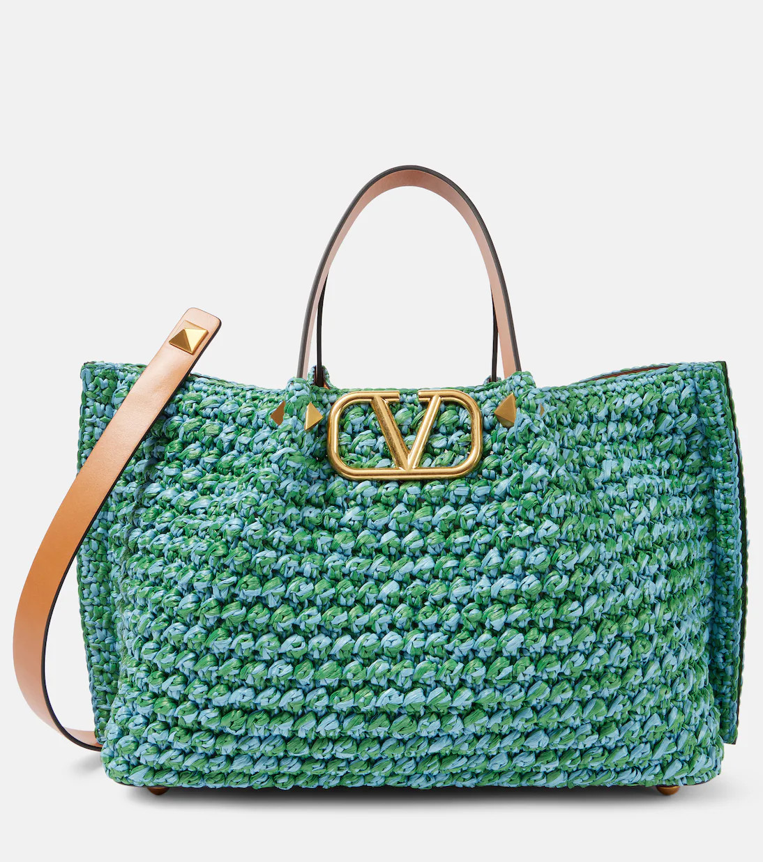 VLogo Medium crochet tote bag | Mytheresa (US/CA)
