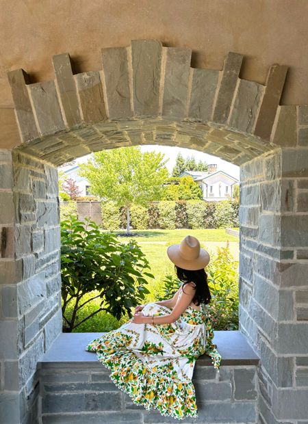 What I wore wine tasting in Sonoma:
This dress is so beautiful and comfortable! I’m wearing a size small. 
Janessa Leone Simone hat. This is completely packable and great for summer travel. Wearing a medium hat. 

Summer dress
Farm Rio dress
Summer wine tasting outfit 

#LTKTravel #LTKOver40 #LTKSeasonal